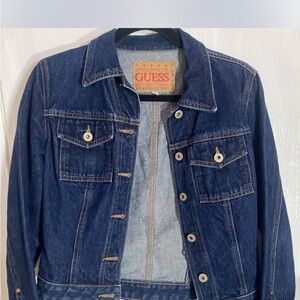 GUESS Men's Dark Indigo Denim Jacket